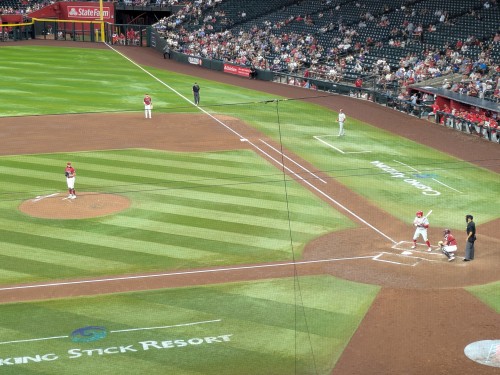 Juan Morillo on the mound pitching against (I think) Kyle Schwarber