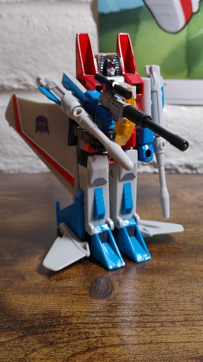2022 Reissue of G1 Starscream with new color scheme in robot mode